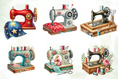 Sewing Machine Clipart Bundle - CraftNest - Digital Crafting and Art