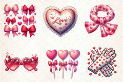 Coquette Valentine Clipart Bundle - CraftNest - Digital Crafting and Art