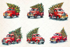 Christmas Truck Tree Clipart Bundle - CraftNest - Digital Crafting and Art