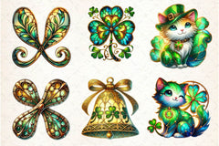 Stained Glass St Patricks Day Clipart Bundle - CraftNest - Digital Crafting and Art