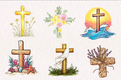 Summer Cross Clipart Bundle - CraftNest - Digital Crafting and Art