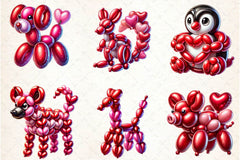 Balloon Animals Clipart Bundle - CraftNest - Digital Crafting and Art