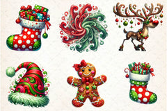 Funky Christmas Clipart Bundle 1 - CraftNest - Digital Crafting and Art