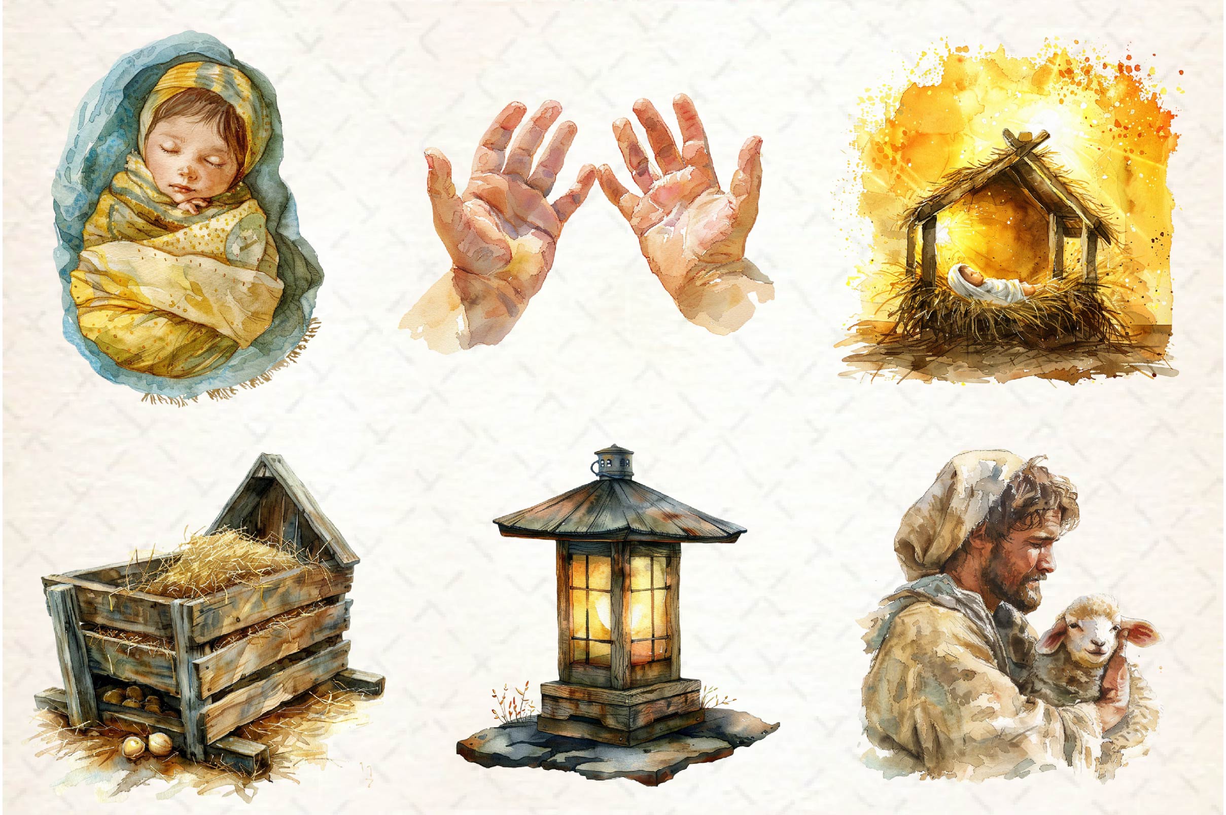 Easter Nativity Scene Clipart Bundle - CraftNest - Digital Crafting and Art