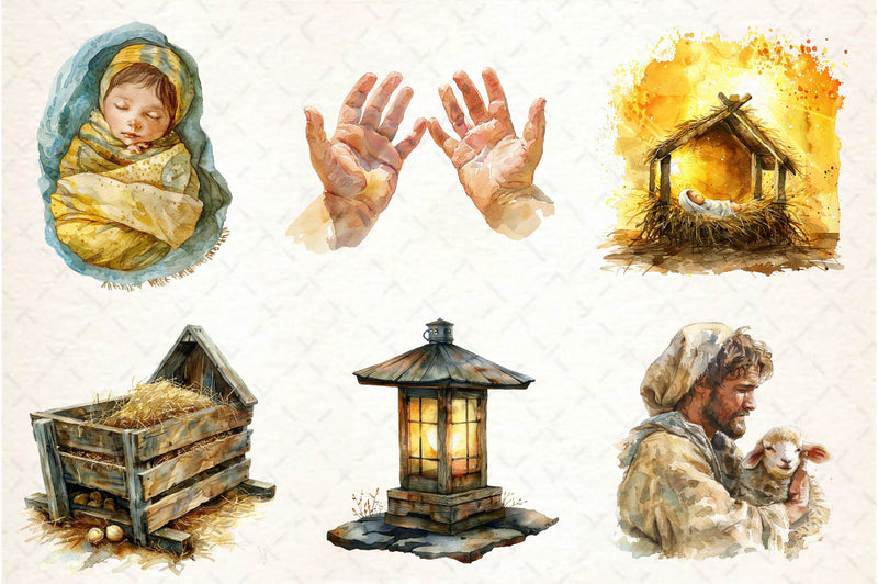 Easter Nativity Scene Clipart Bundle - CraftNest - Digital Crafting and Art