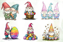 Easter Gnome Clipart Bundle 2 - CraftNest - Digital Crafting and Art