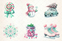Mint Christmas Clipart Bundle - CraftNest - Digital Crafting and Art