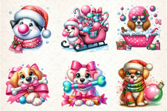 Groovy Christmas Dog And Bubblegum Clipart Bundle - CraftNest - Digital Crafting and Art