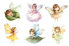 Adorable Tiny Fairy & Sparkles Clipart Bundle - CraftNest - Digital Crafting and Art