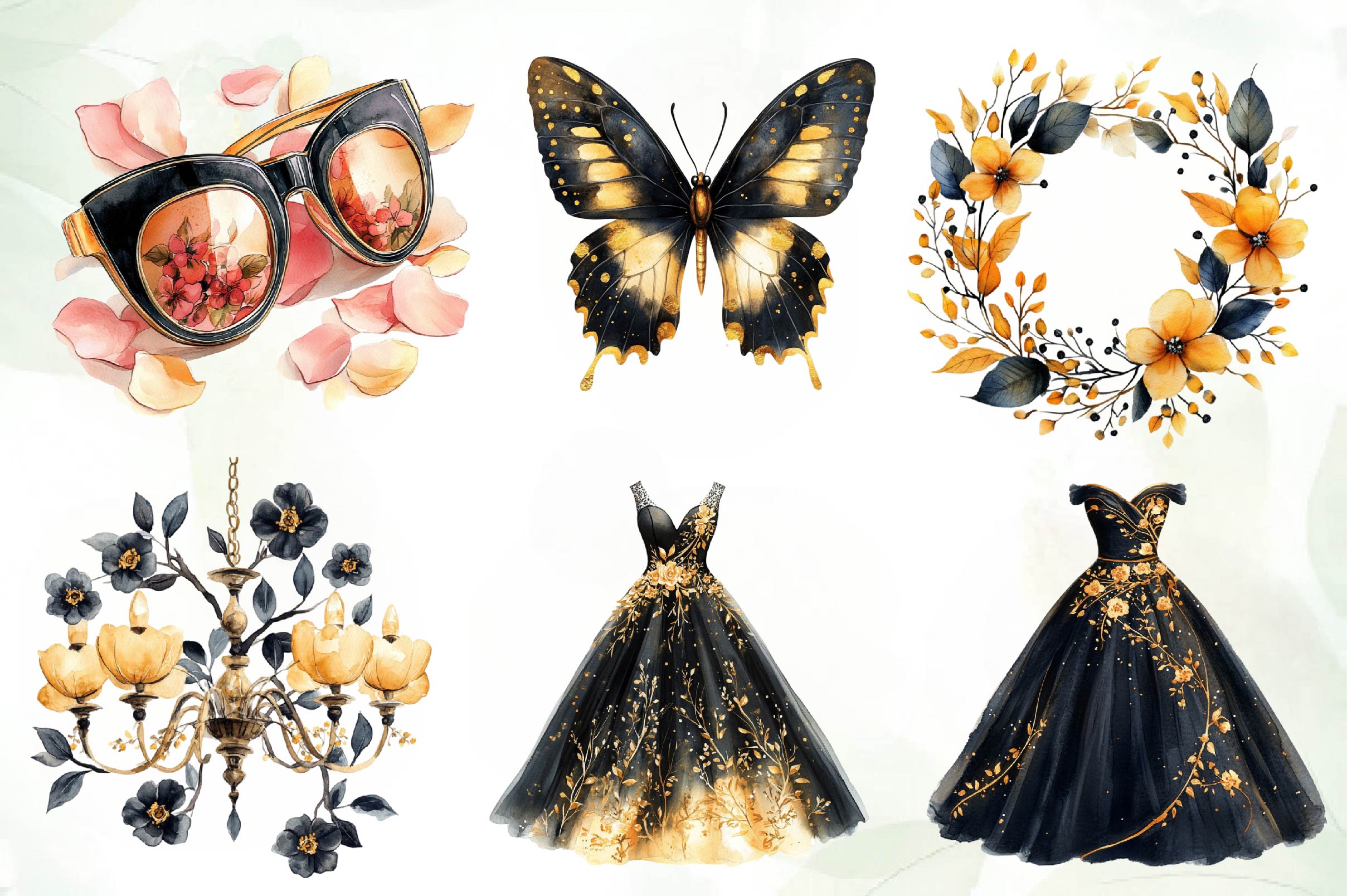 Glamorous Spring Clipart Bundle - CraftNest - Digital Crafting and Art