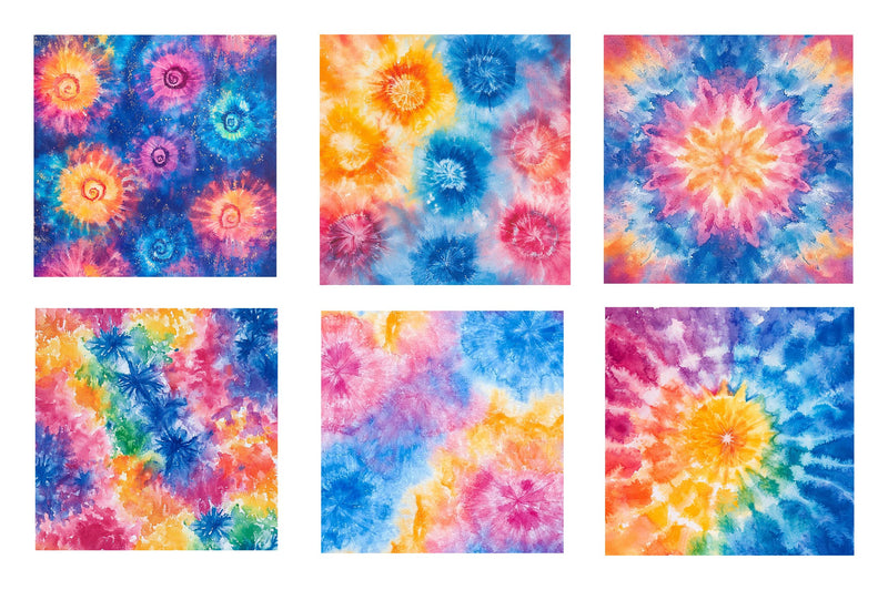 Tie Dye Pattern Clipart Bundle - CraftNest - Digital Crafting and Art