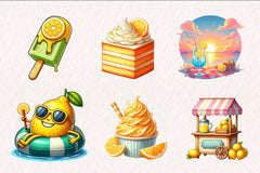 Summer Lemons Clipart Bundle - CraftNest - Digital Crafting and Art