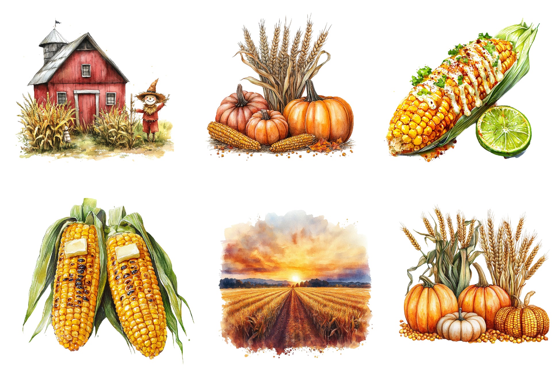 Corn's Clipart Bundle - CraftNest - Digital Crafting and Art
