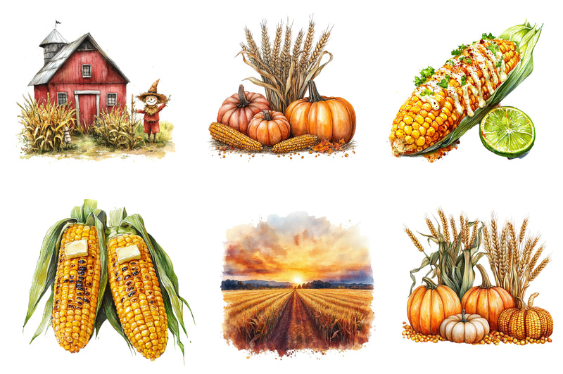Corn's Clipart Bundle - CraftNest - Digital Crafting and Art