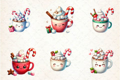 Cute Hot Cocoa Clipart Bundle - CraftNest - Digital Crafting and Art