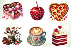 Valentines Day Food Clipart Bundle - CraftNest - Digital Crafting and Art