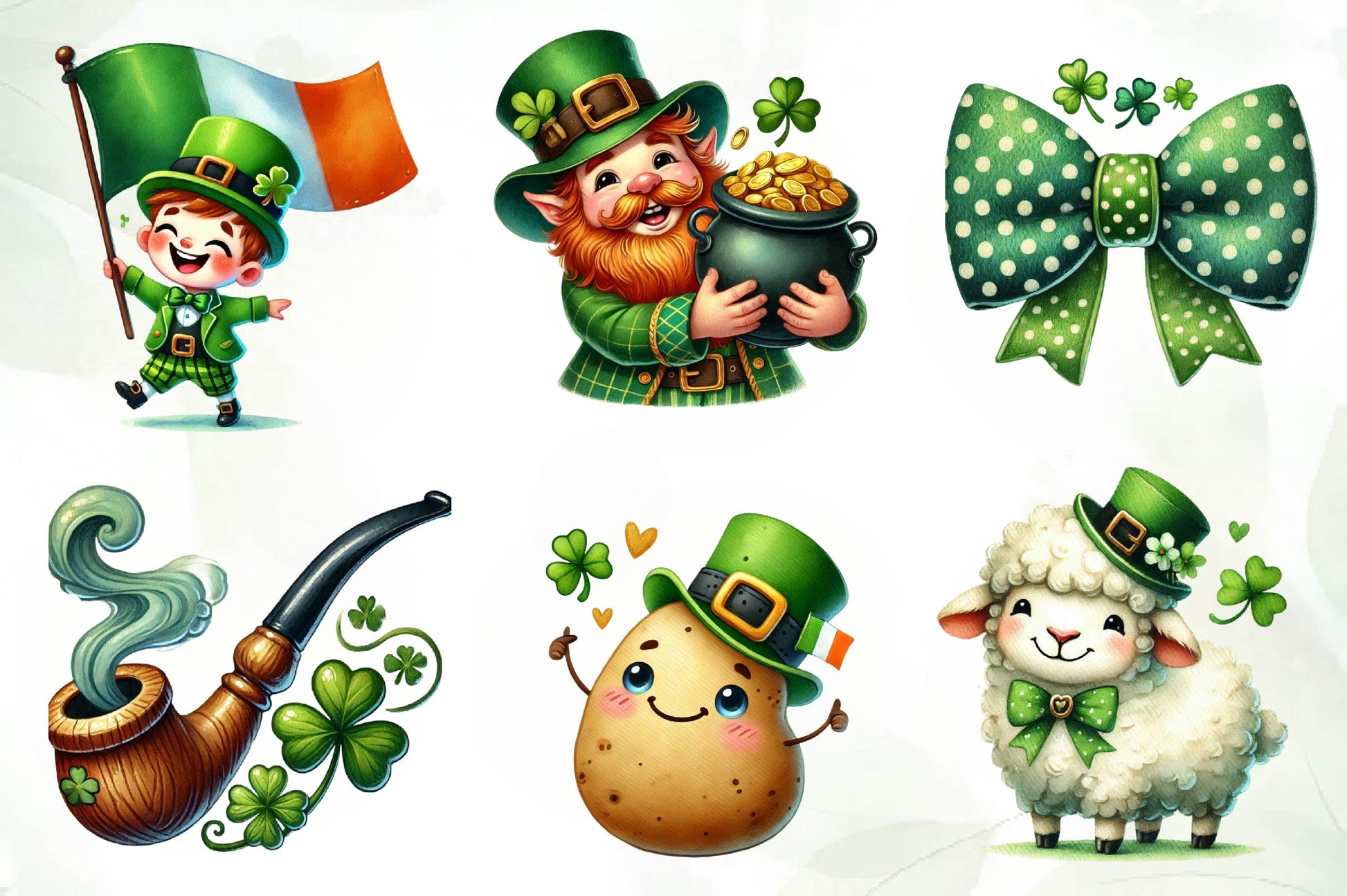 St Patricks Day Clipart Bundle 4 - CraftNest - Digital Crafting and Art
