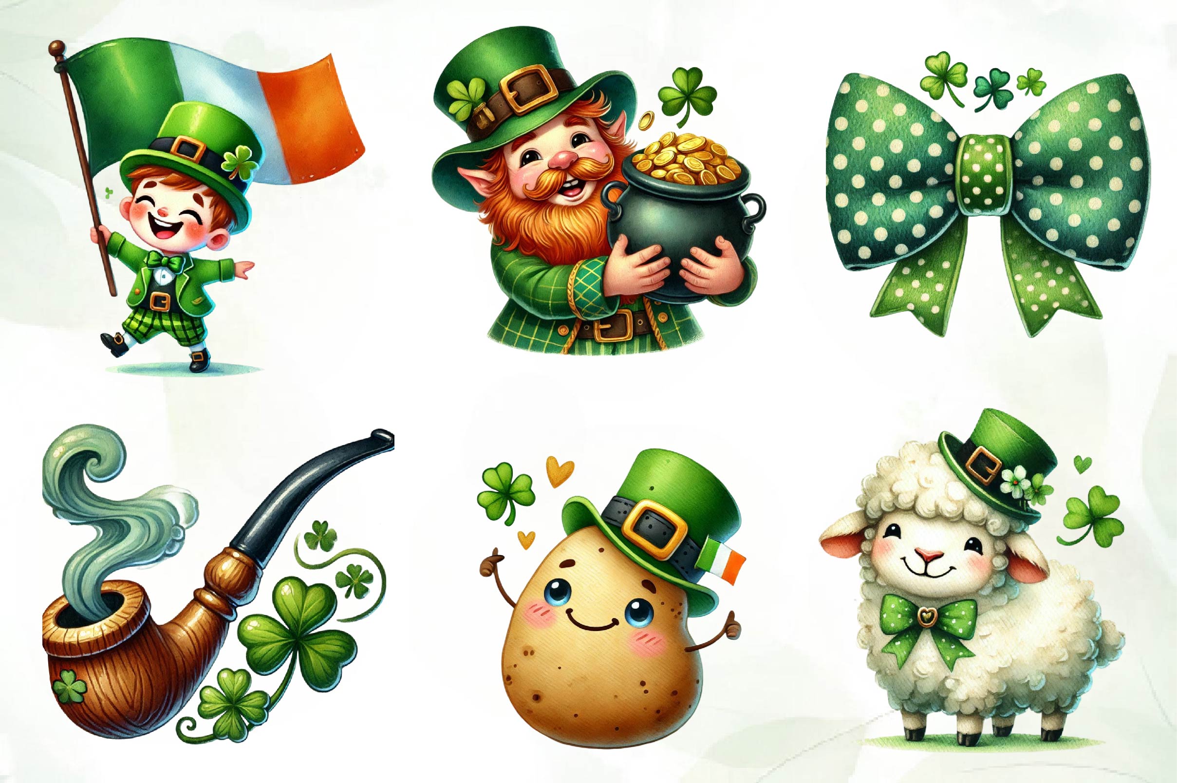St Patricks Day Clipart Bundle 4 - CraftNest - Digital Crafting and Art
