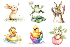 Funny Happy Spring Clipart Bundle - CraftNest - Digital Crafting and Art