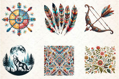 Native American Heritage Clipart Bundle - CraftNest - Digital Crafting and Art