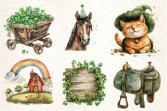 St Patrick's Day Farm Clipart Bundle - CraftNest - Digital Crafting and Art