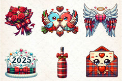 Coquette Valentines Clipart Bundle - CraftNest - Digital Crafting and Art