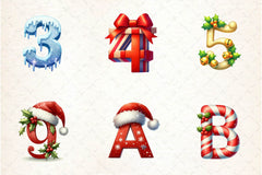 Holiday Typeface And Alphabet Clipart Bundle - CraftNest - Digital Crafting and Art