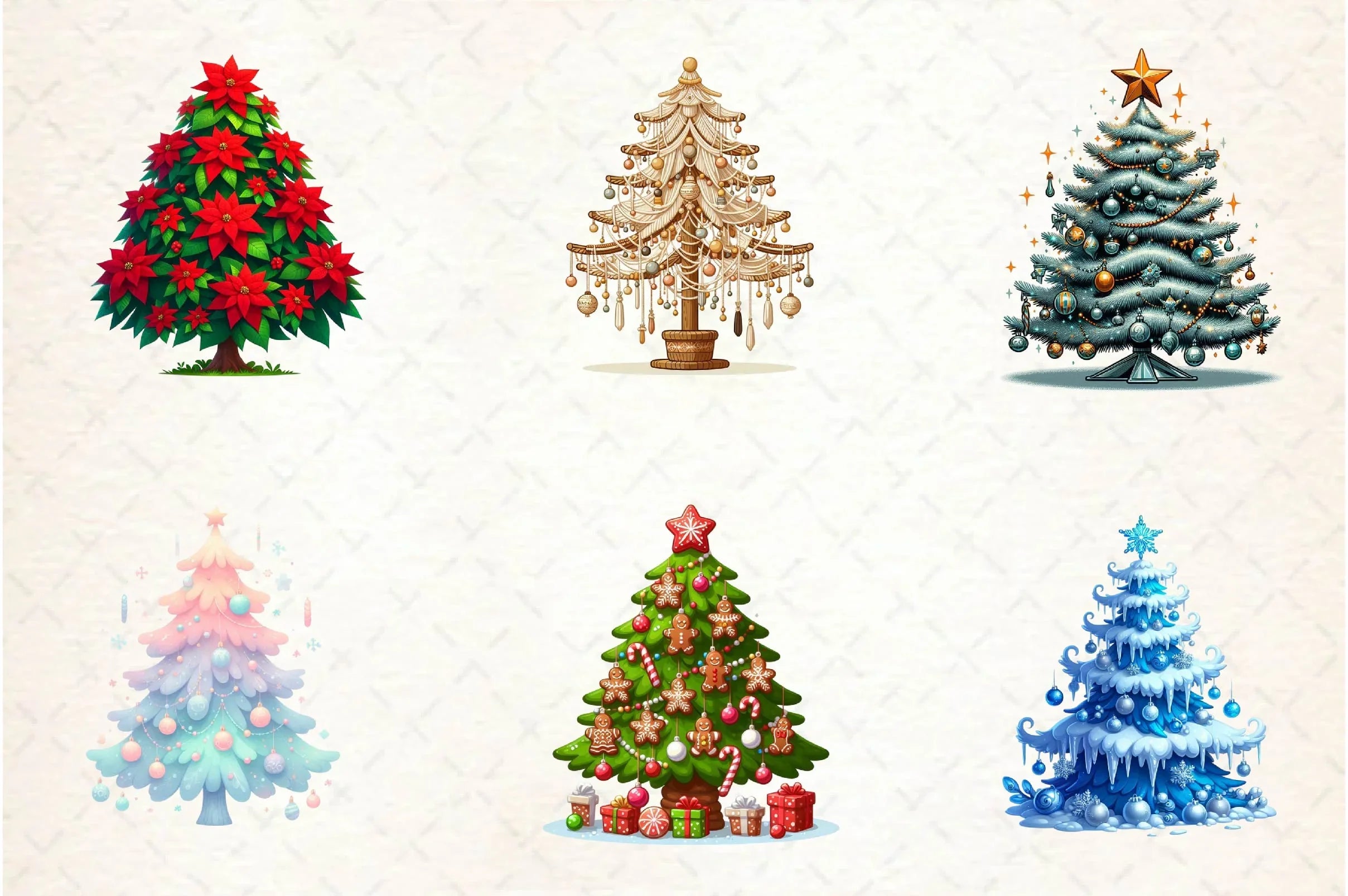 Christmas Tree Clipart Bundle 3 - CraftNest - Digital Crafting and Art