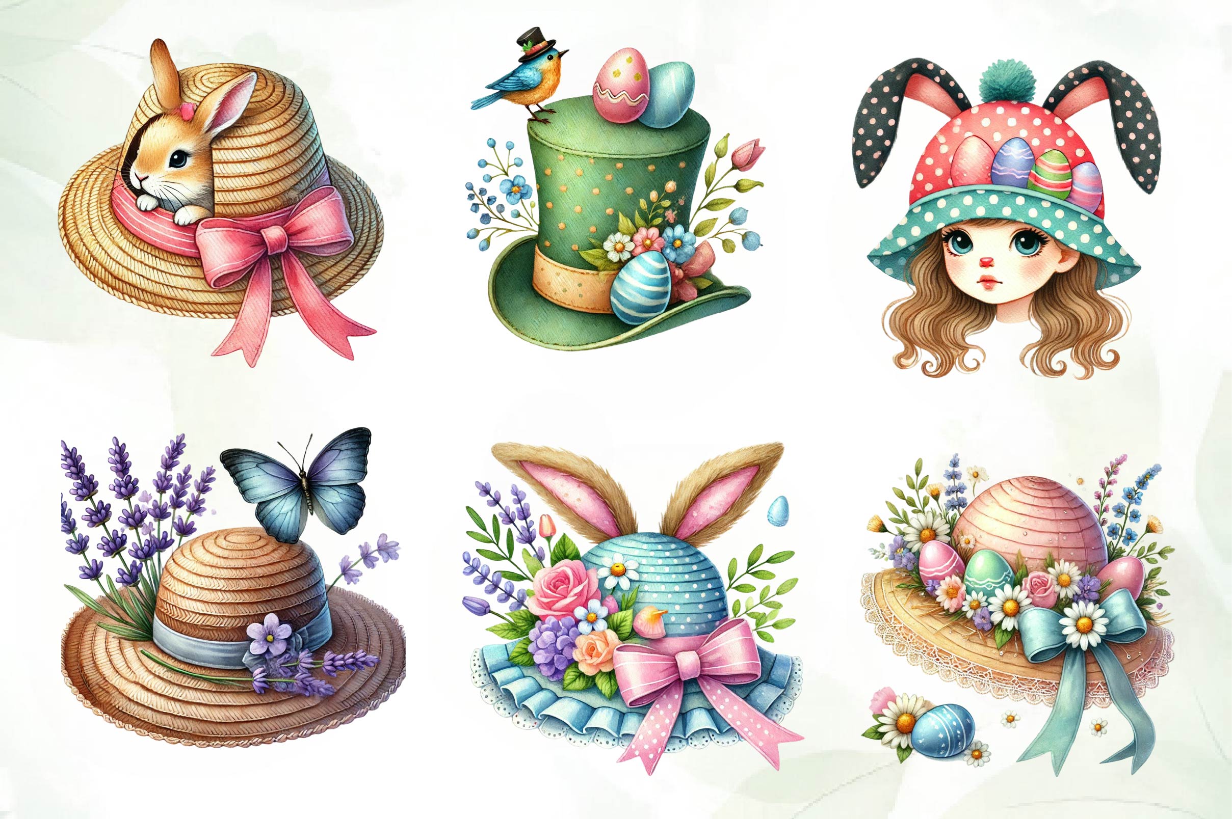 Easter Hat Clipart Bundle - CraftNest - Digital Crafting and Art