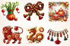 Chinese New Year Clipart Bundle - CraftNest - Digital Crafting and Art