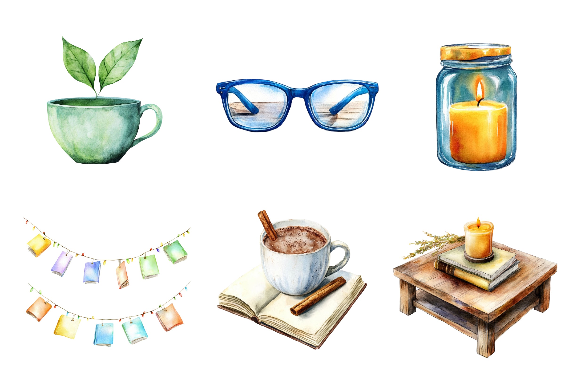 Fall Reading Nook Clipart Bundle - CraftNest - Digital Crafting and Art