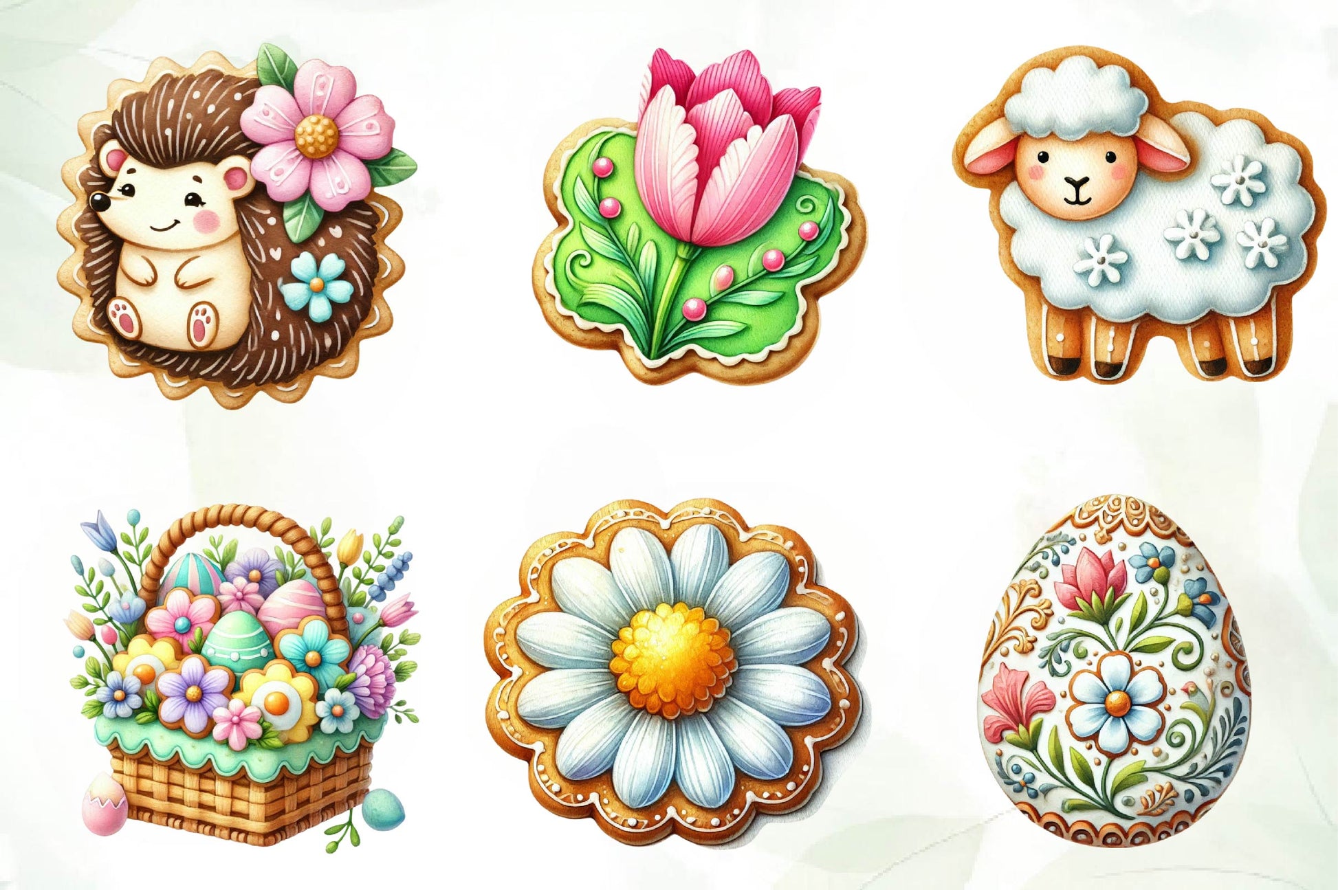 Spring Biscuits Clipart Bundle - CraftNest - Digital Crafting and Art