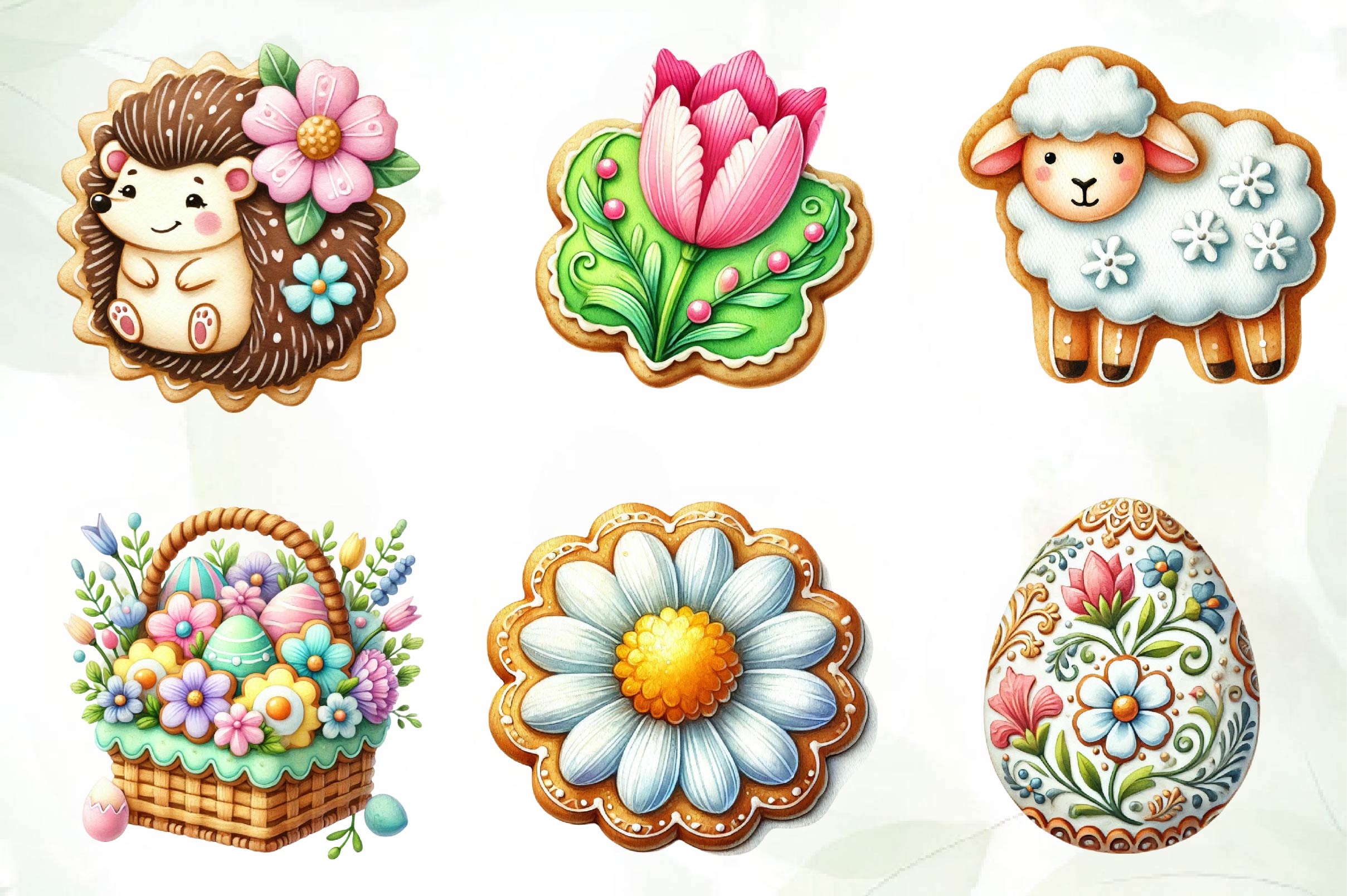 Spring Biscuits Clipart Bundle - CraftNest - Digital Crafting and Art