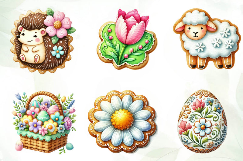 Spring Biscuits Clipart Bundle - CraftNest - Digital Crafting and Art
