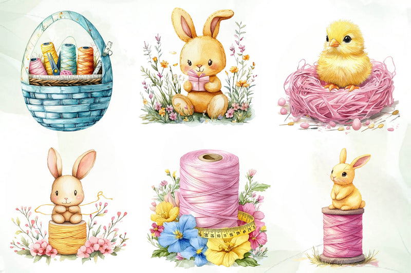 Easter Sewing Clipart Bundle - CraftNest - Digital Crafting and Art