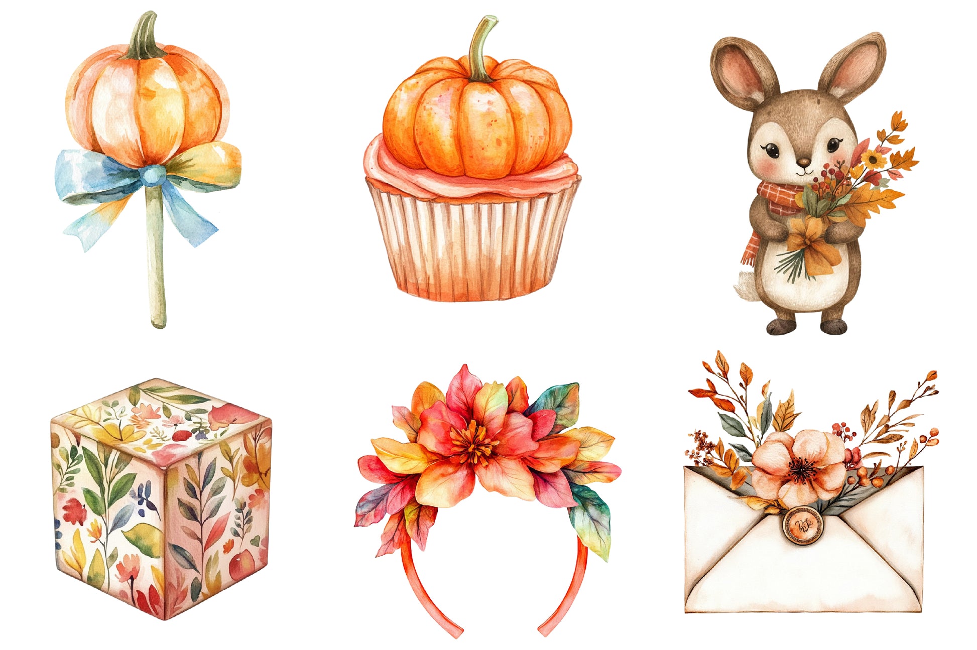 Autumn Baby Shower Clipart Bundle - CraftNest - Digital Crafting and Art