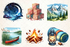 Outdoor Adventure Clipart Bundle - CraftNest - Digital Crafting and Art