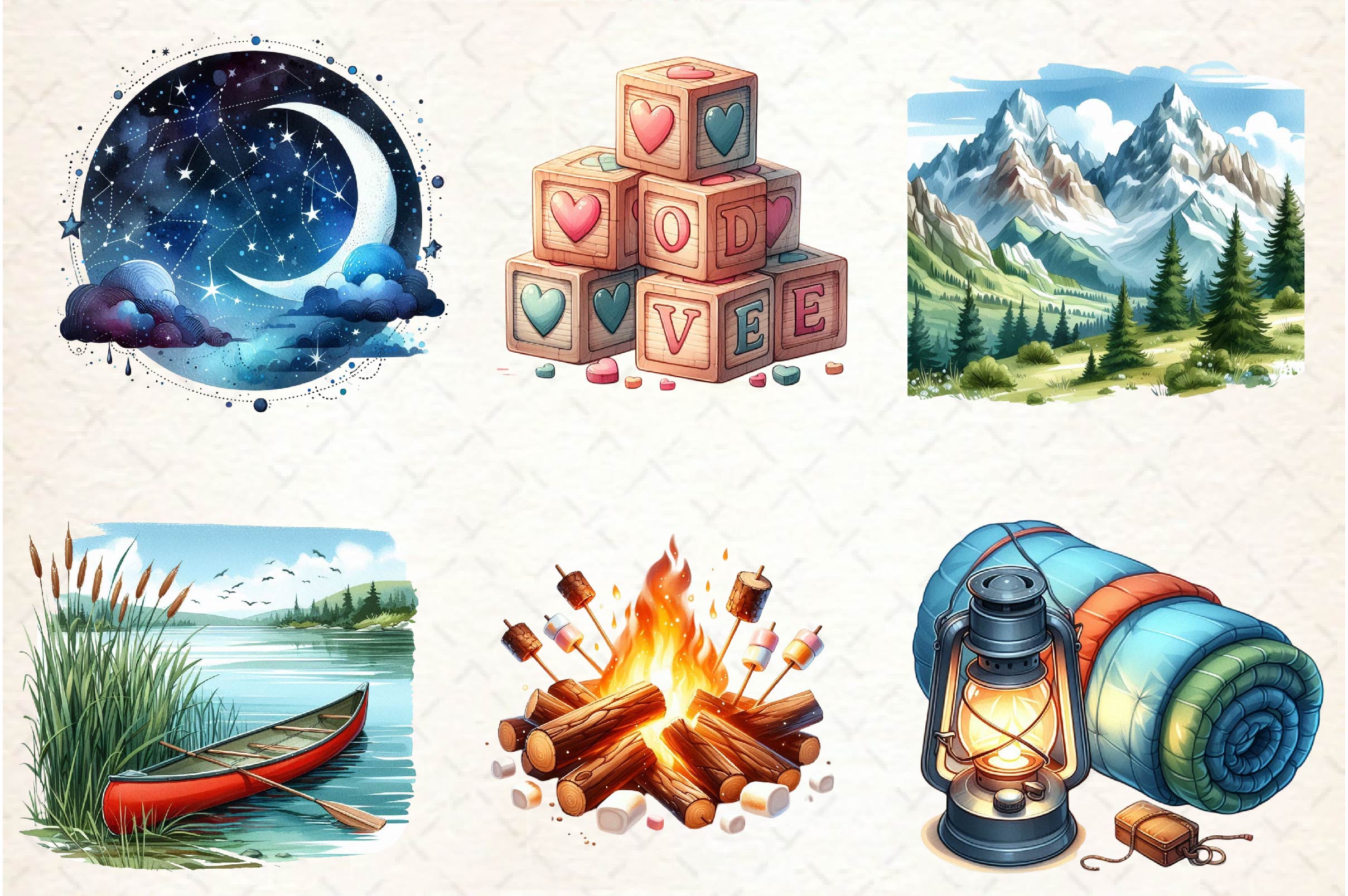 Outdoor Adventure Clipart Bundle - CraftNest - Digital Crafting and Art