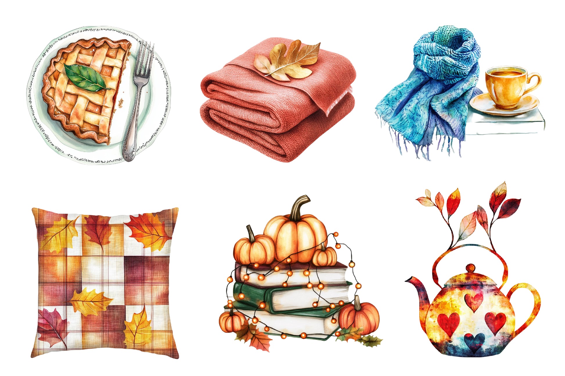 Cozy Autumn Clipart Bundle 2 - CraftNest - Digital Crafting and Art