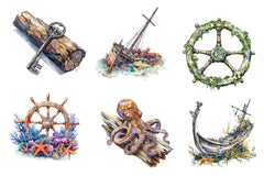Collection A Sunken Shipwreck Clipart Bundle - CraftNest - Digital Crafting and Art