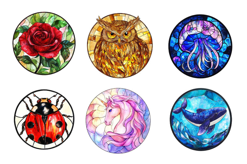 Stained Glass Clipart Bundle - CraftNest - Digital Crafting and Art