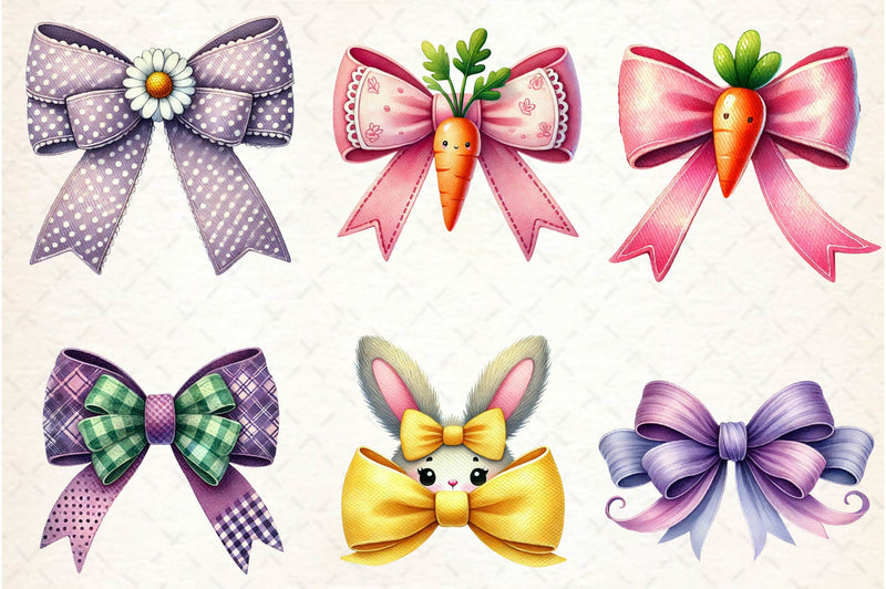 Easter Bow Clipart Bundle 1 - CraftNest - Digital Crafting and Art