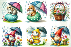 Rainy Easter Day Clipart Bundle - CraftNest - Digital Crafting and Art