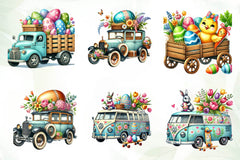 Transportation Easter Clipart Bundle - CraftNest - Digital Crafting and Art