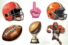 Vintage The Super Bowl Clipart Bundle - CraftNest - Digital Crafting and Art