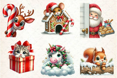 Peeking Christmas Clipart Bundle - CraftNest - Digital Crafting and Art
