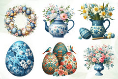 Chinoiserie Easter Clipart Bundle 2 - CraftNest - Digital Crafting and Art