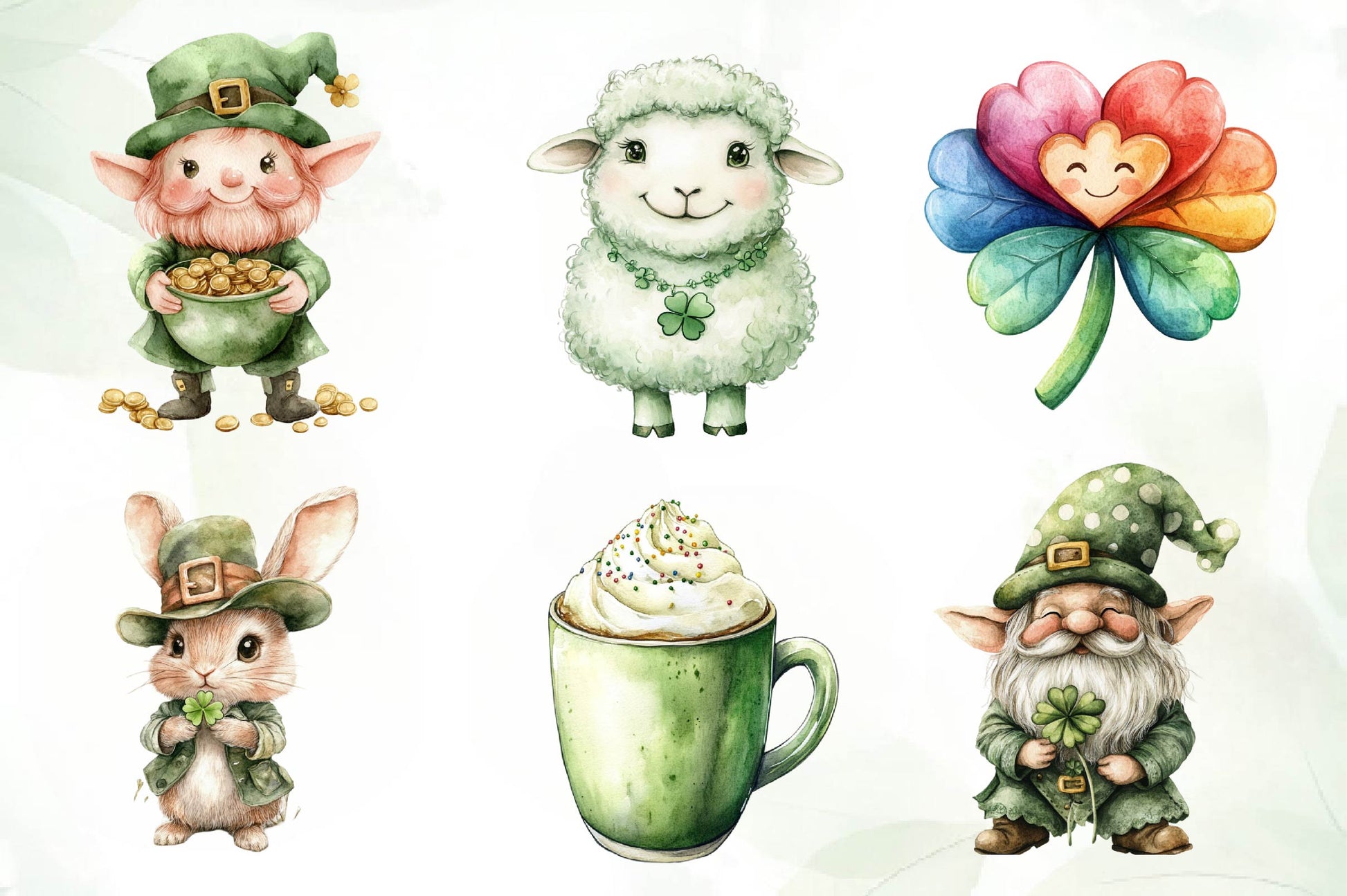 Pastel Patricks Day Clipart Bundle - CraftNest - Digital Crafting and Art