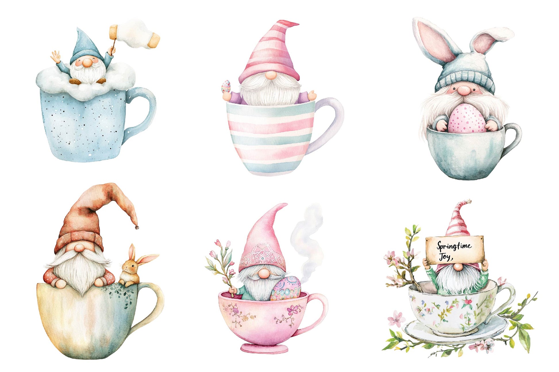 Easter Gnome Mug Cup Clipart Bundle - CraftNest - Digital Crafting and Art