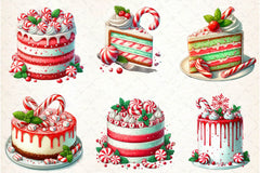 Peppermint Cakes Clipart Bundle - CraftNest - Digital Crafting and Art